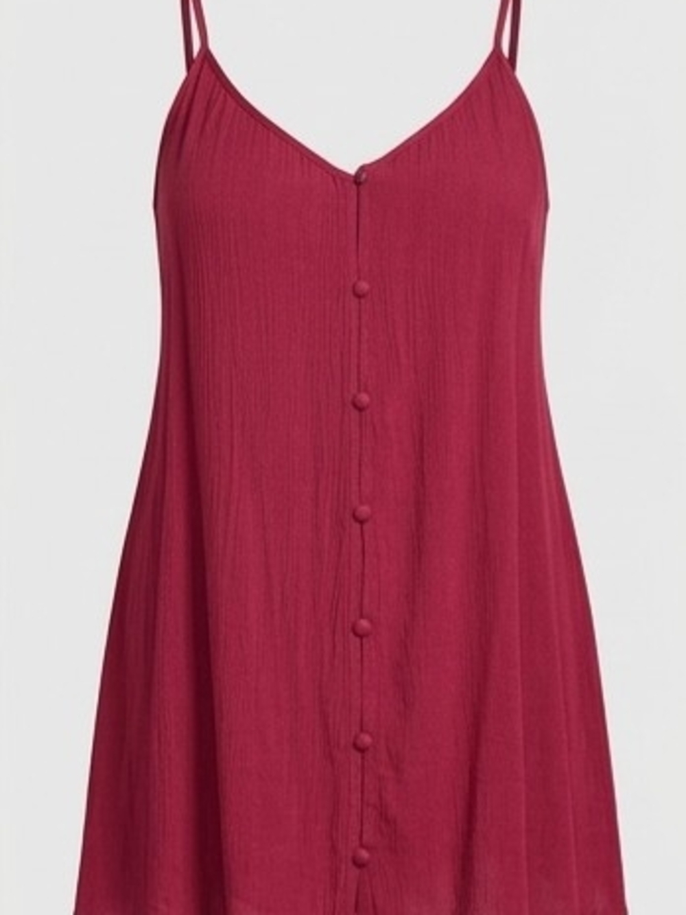 City Chic Rhubarb Red Button Front Cami